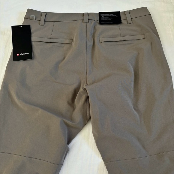 Lululemon Commission Pant Classic 34"L Warpstreme CBND Carbon Dust Men's Size 31 - Picture 4 of 6